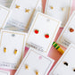 Screwback Stud Earrings - Teacher's Apple - LINNY CO WholesaleStuds
