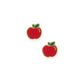 Screwback Stud Earrings - Teacher's Apple - LINNY CO WholesaleStuds
