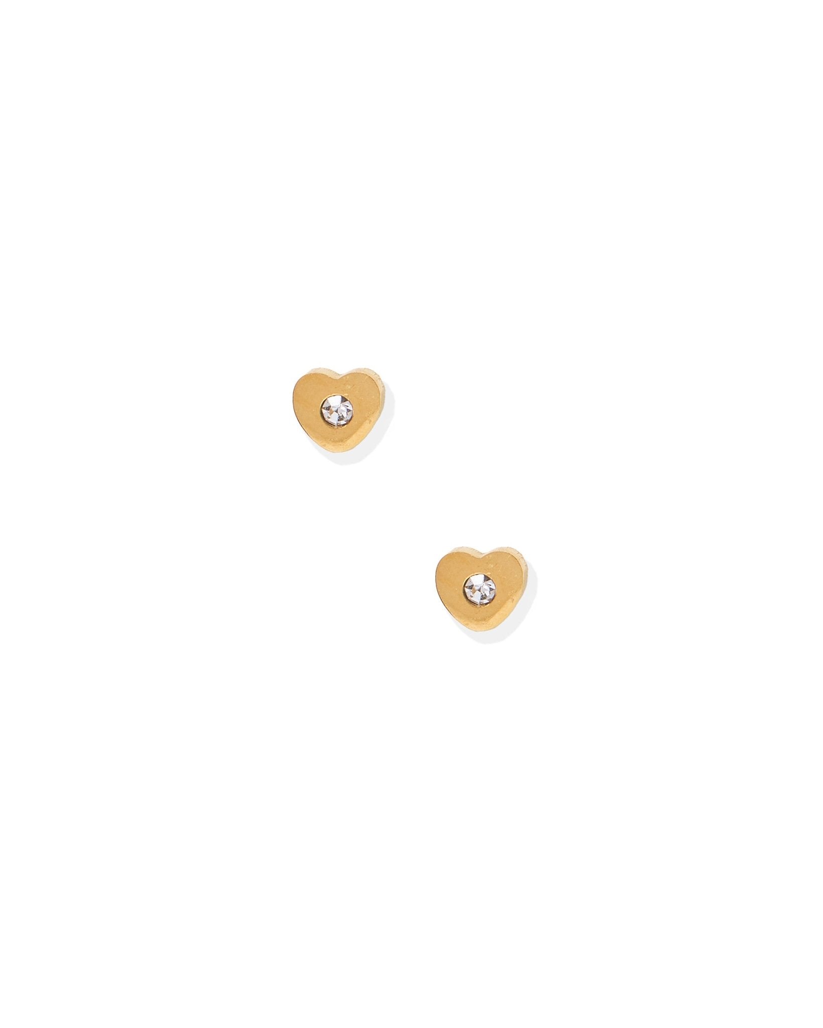 Screwback Stud Earrings - Tessa CZ Gold - LINNY CO WholesaleStuds