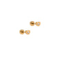 Screwback Stud Earrings - Tessa CZ Gold - LINNY CO WholesaleStuds