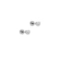 Screwback Stud Earrings - Tessa CZ Silver - LINNY CO WholesaleStuds
