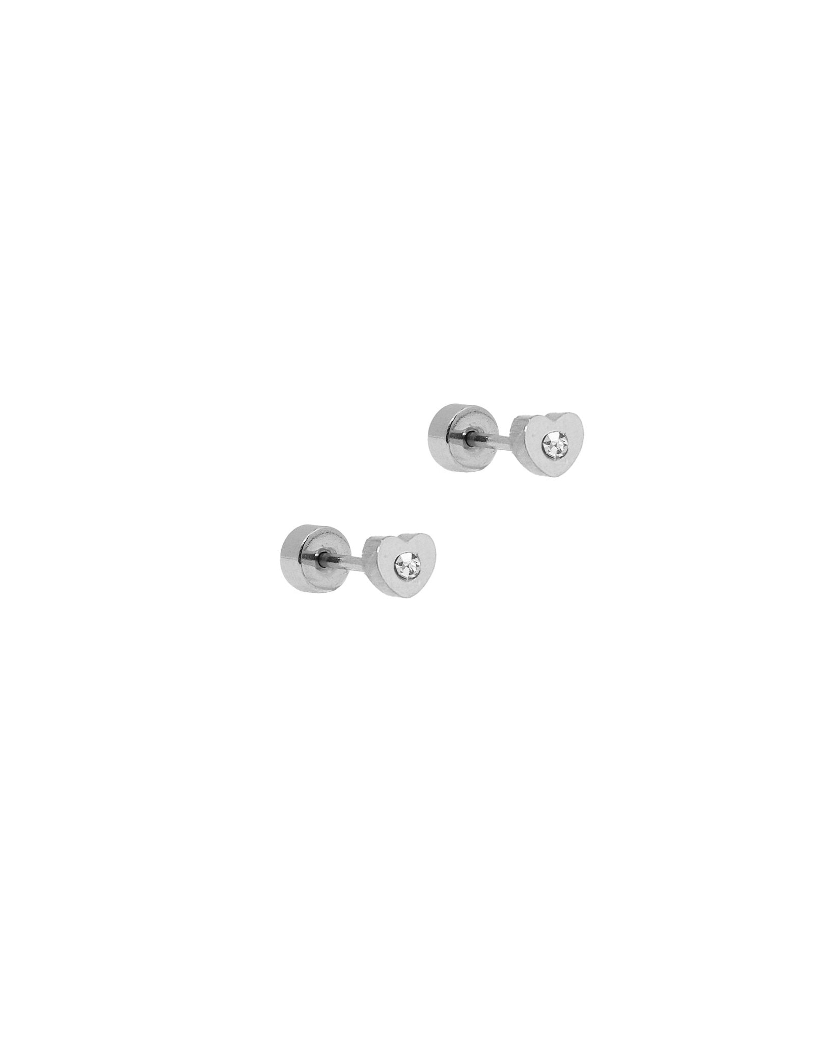 Screwback Stud Earrings - Tessa CZ Silver - LINNY CO WholesaleStuds