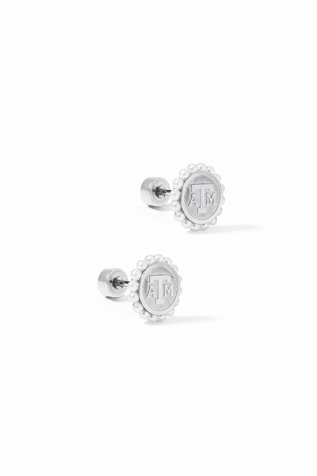 Screwback Stud Earrings - Texas A&M Alice Logo - LINNY CO WholesaleStuds