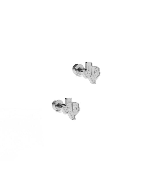 Screwback Stud Earrings - Texas A&M State Logo - LINNY CO WholesaleStuds