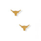 Screwback Stud Earrings - Texas Steer Gold - LINNY CO WholesaleStuds