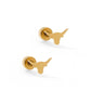 Screwback Stud Earrings - Texas Steer Gold - LINNY CO WholesaleStuds