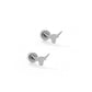 Screwback Stud Earrings - Texas Steer Silver - LINNY CO WholesaleStuds