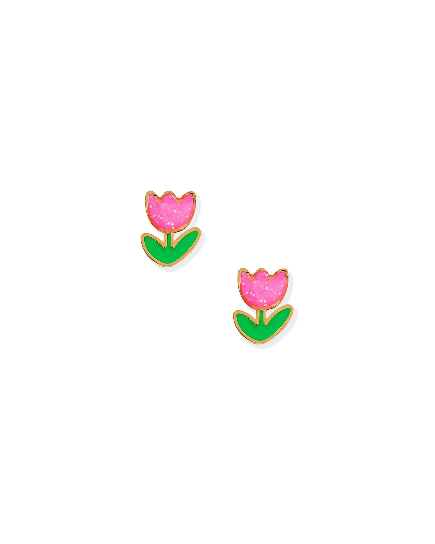 Screwback Stud Earrings - Tulip Pink - LINNY CO WholesaleStuds
