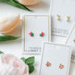 Screwback Stud Earrings - Tulip Pink - LINNY CO WholesaleStuds