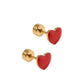 Screwback Stud Earrings - Valentina Red - LINNY CO WholesaleStuds
