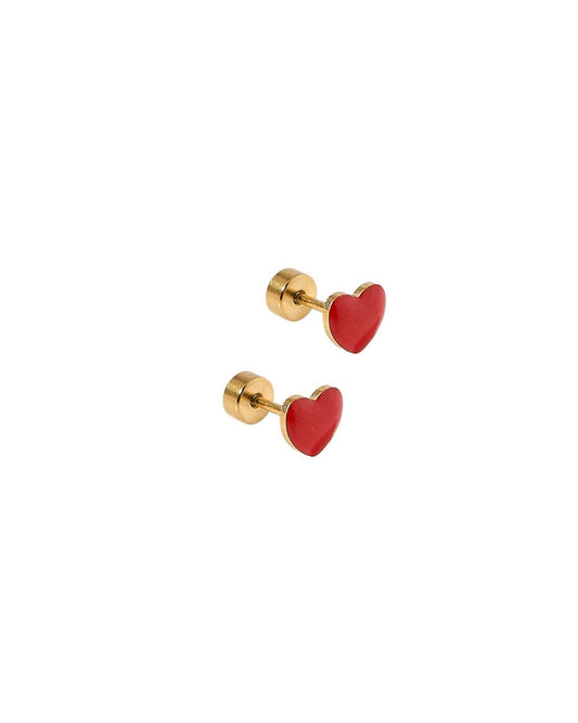 Screwback Stud Earrings - Valentina Red - LINNY CO WholesaleStuds