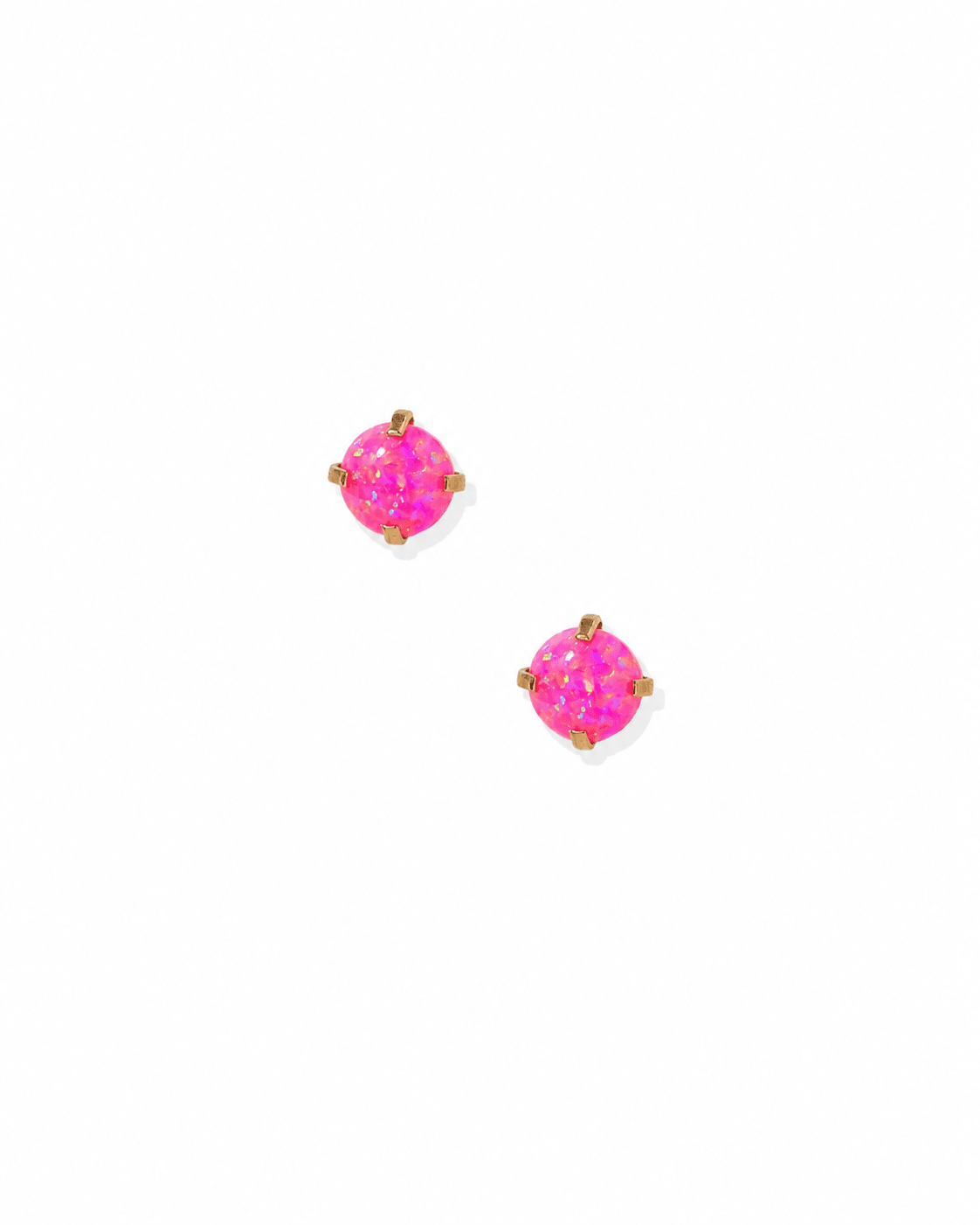Screwback Stud Earrings - Venus Opal Neon Pink - LINNY CO Wholesale