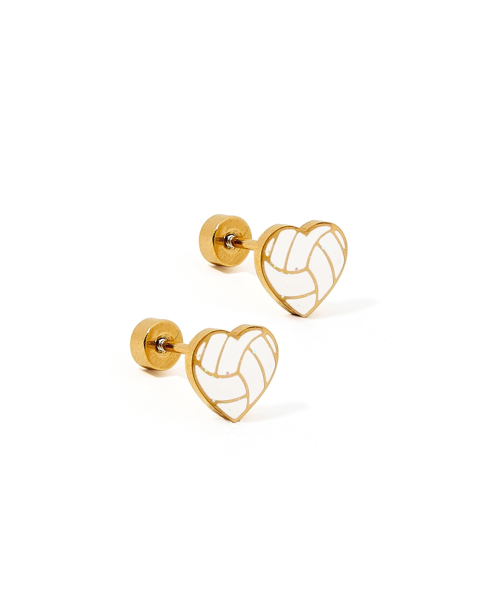 Screwback Stud Earrings - Volleyball - LINNY CO WholesaleStuds