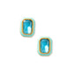 Screwback Stud Earrings - Whitney Aqua Dream - LINNY CO WholesaleStuds