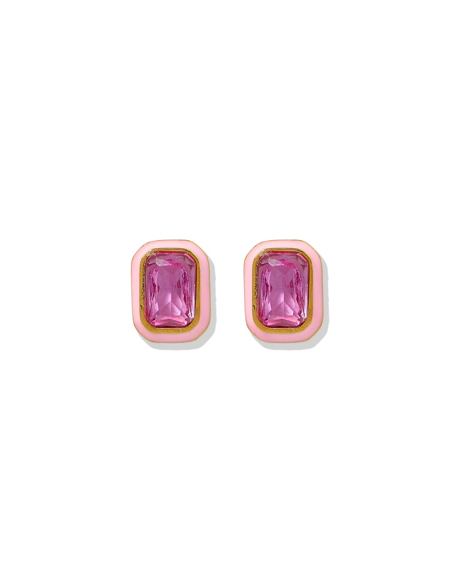 Screwback Stud Earrings - Whitney Bubblegum Pink - LINNY CO WholesaleStuds