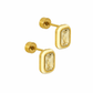 Screwback Stud Earrings - Whitney Butter Yellow - LINNY CO WholesaleStuds