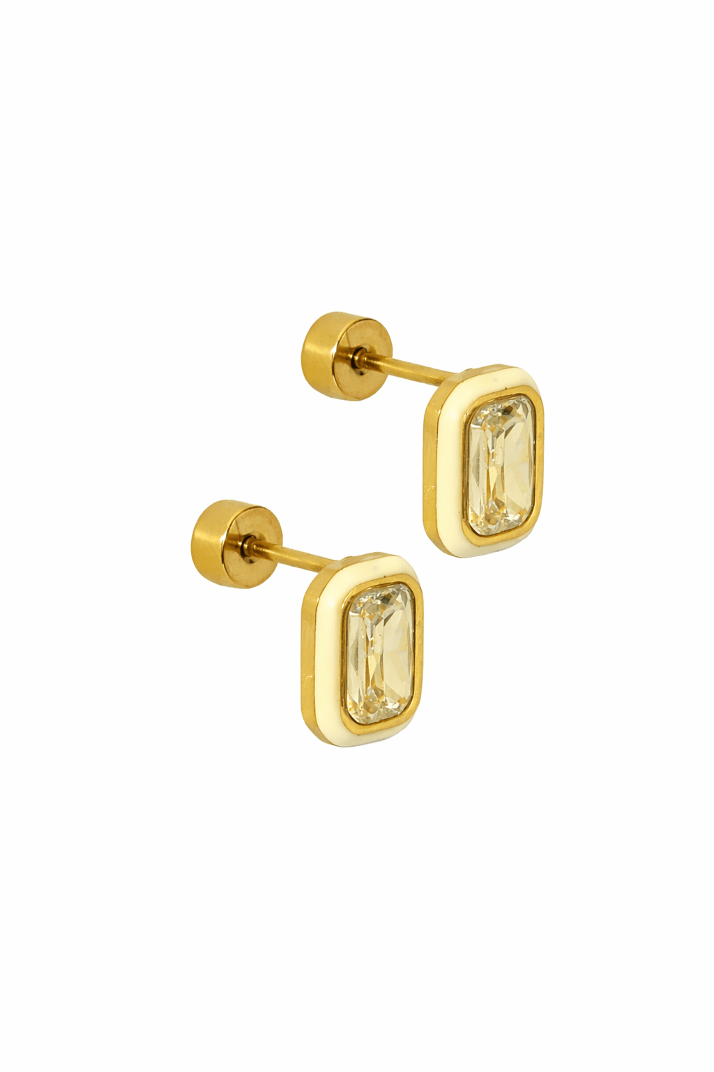 Screwback Stud Earrings - Whitney Butter Yellow - LINNY CO WholesaleStuds
