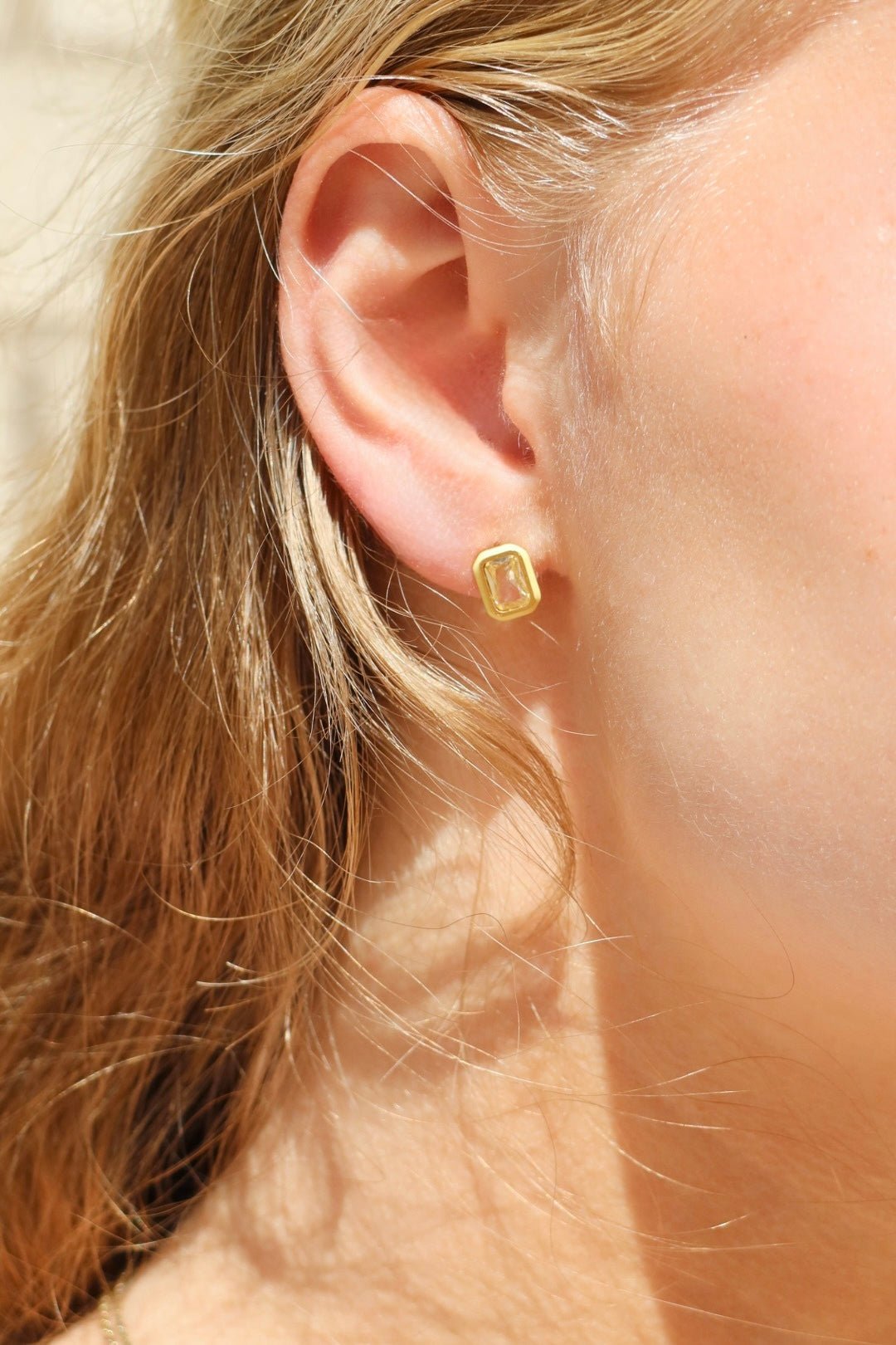 Screwback Stud Earrings - Whitney Butter Yellow - LINNY CO WholesaleStuds