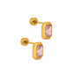 Screwback Stud Earrings - Whitney Orange Sherbert - LINNY CO WholesaleStuds