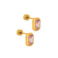 Screwback Stud Earrings - Whitney Orange Sherbet - LINNY CO WholesaleStuds