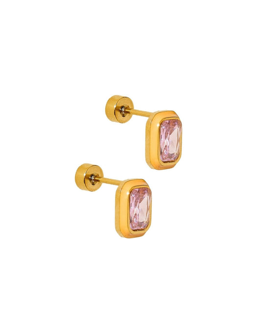 Screwback Stud Earrings - Whitney Orange Sherbet - LINNY CO WholesaleStuds