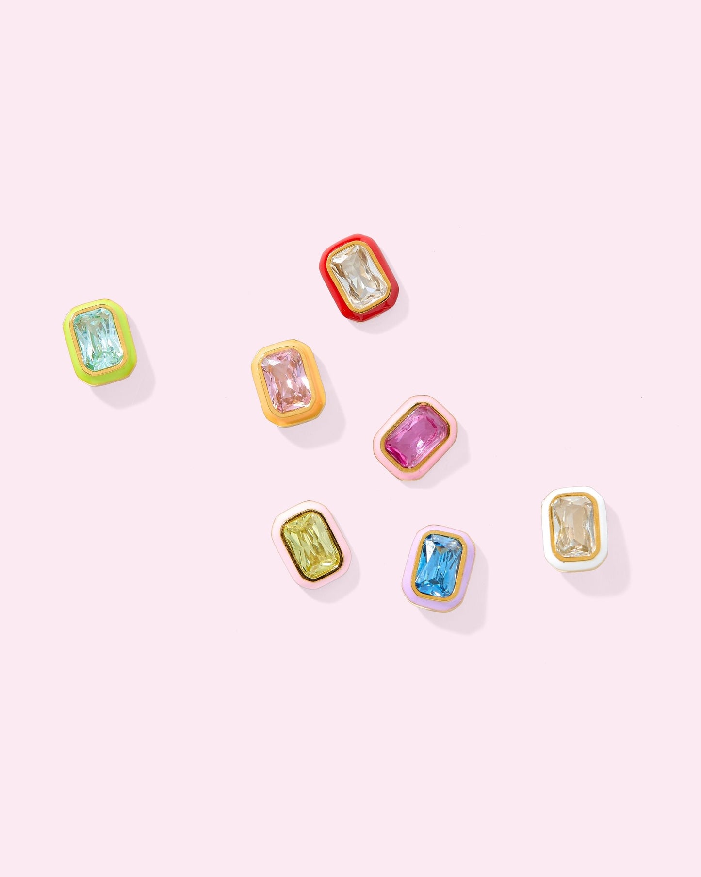 Screwback Stud Earrings - Whitney Pink Apple - LINNY CO WholesaleStuds