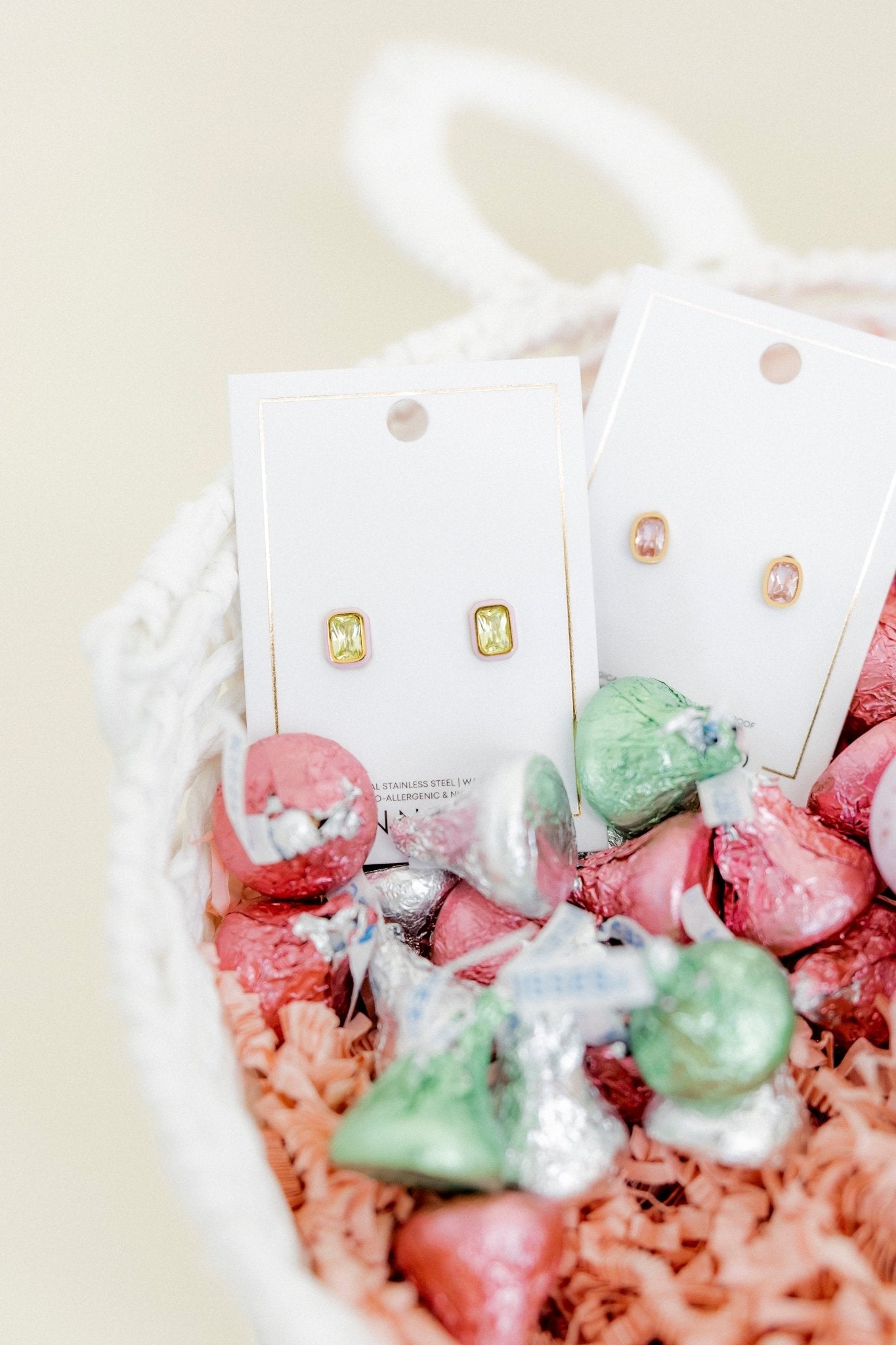 Screwback Stud Earrings - Whitney Pink Apple - LINNY CO WholesaleStuds