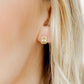 Screwback Stud Earrings - Whitney Pink Apple - LINNY CO WholesaleStuds