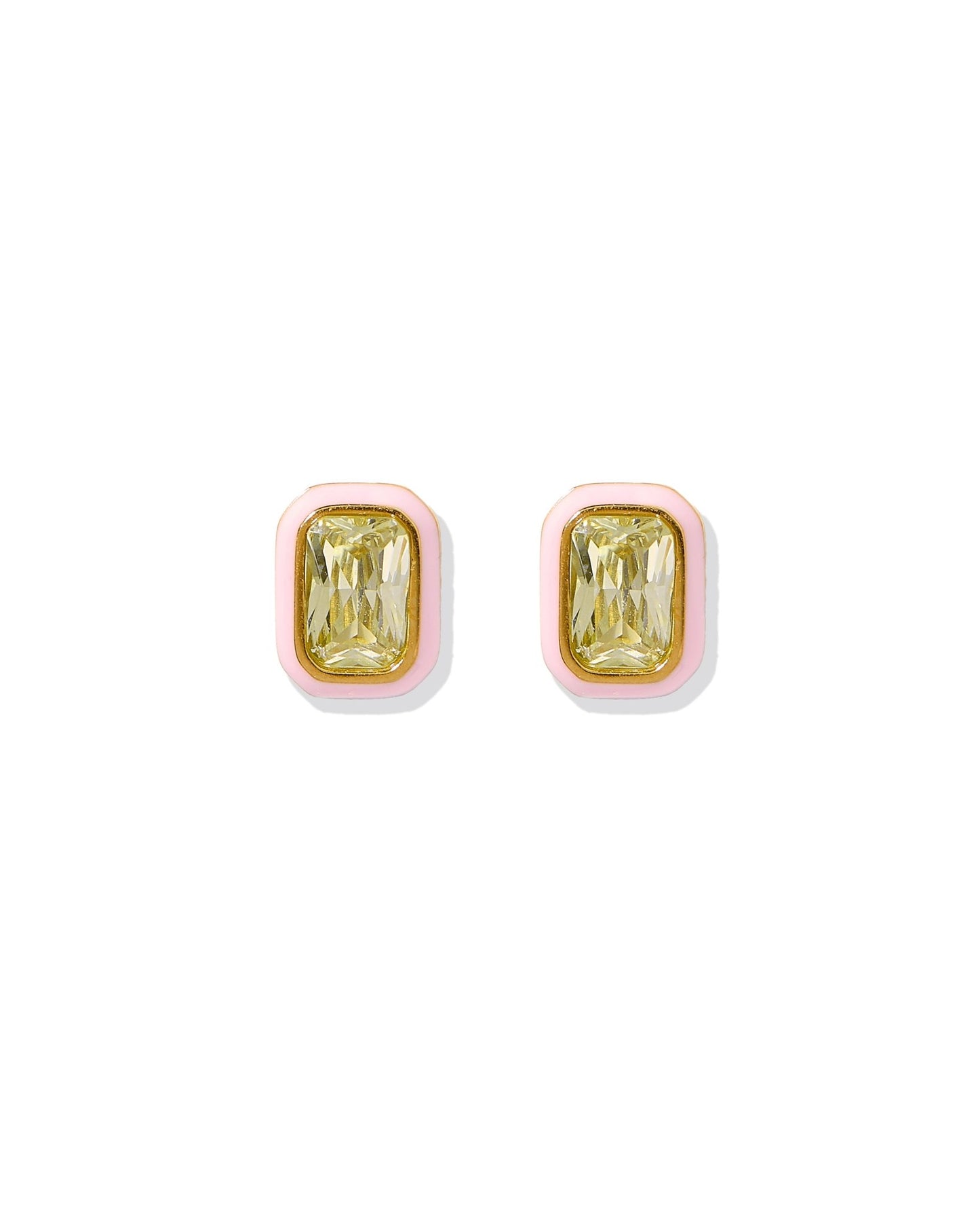 Screwback Stud Earrings - Whitney Pink Apple - LINNY CO WholesaleStuds
