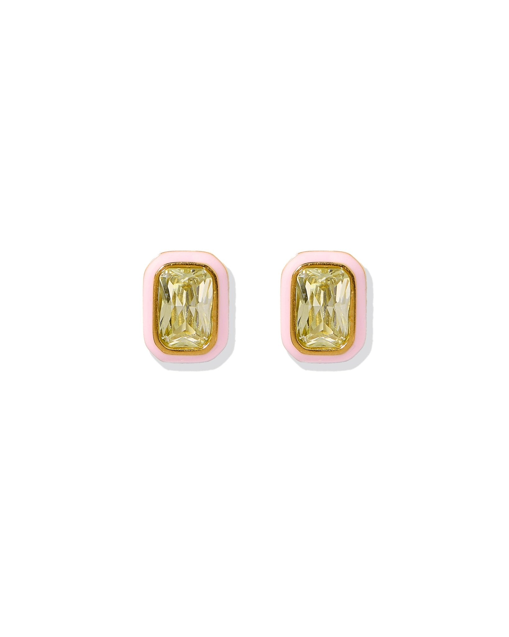 Screwback Stud Earrings - Whitney Pink Apple - LINNY CO WholesaleStuds