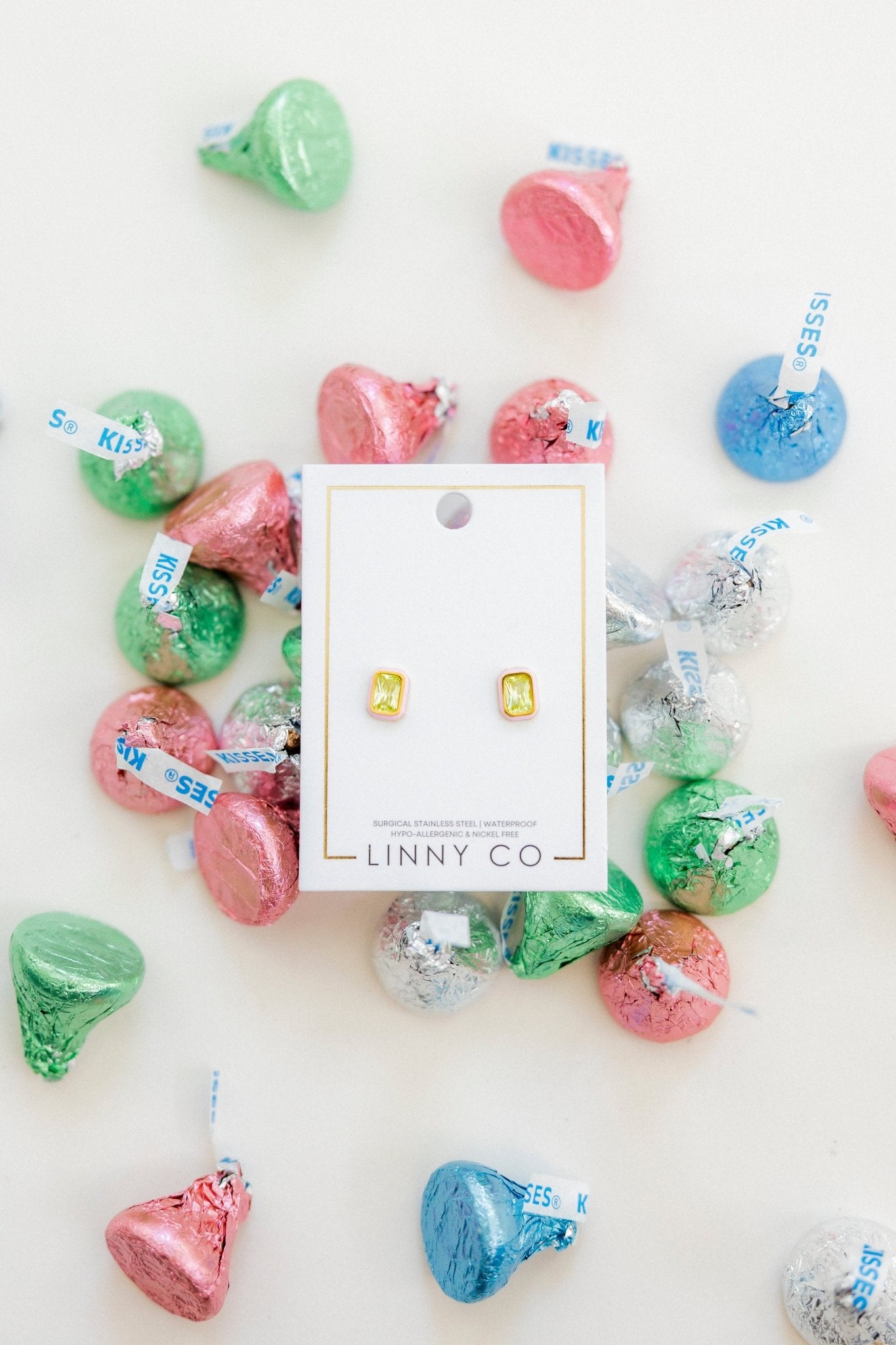 Screwback Stud Earrings - Whitney Pink Apple - LINNY CO WholesaleStuds