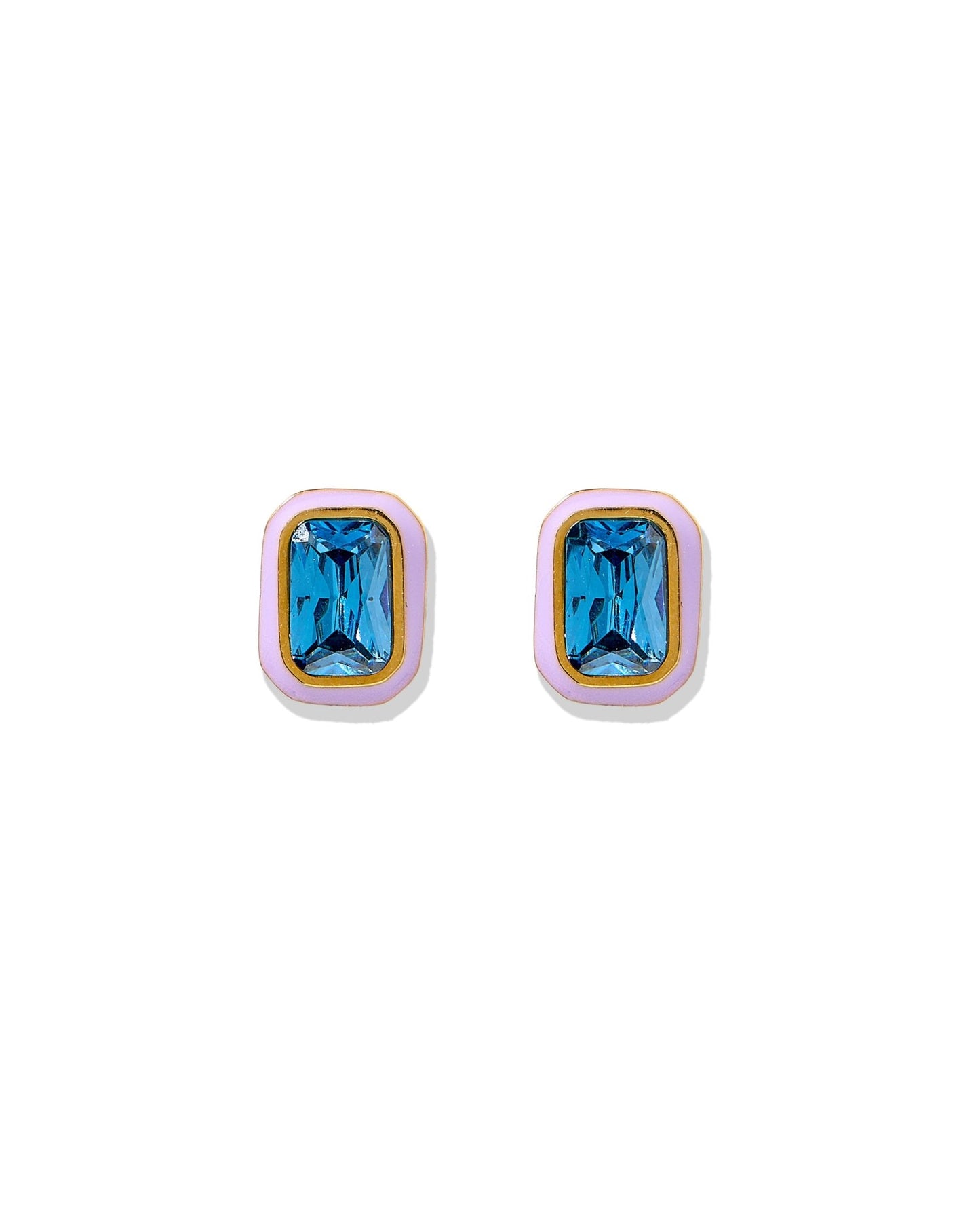 Screwback Stud Earrings - Whitney Violet Bloom - LINNY CO WholesaleStuds