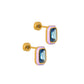 Screwback Stud Earrings - Whitney Violet Bloom - LINNY CO WholesaleStuds