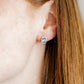 Screwback Stud Earrings - Whitney Violet Bloom - LINNY CO WholesaleStuds