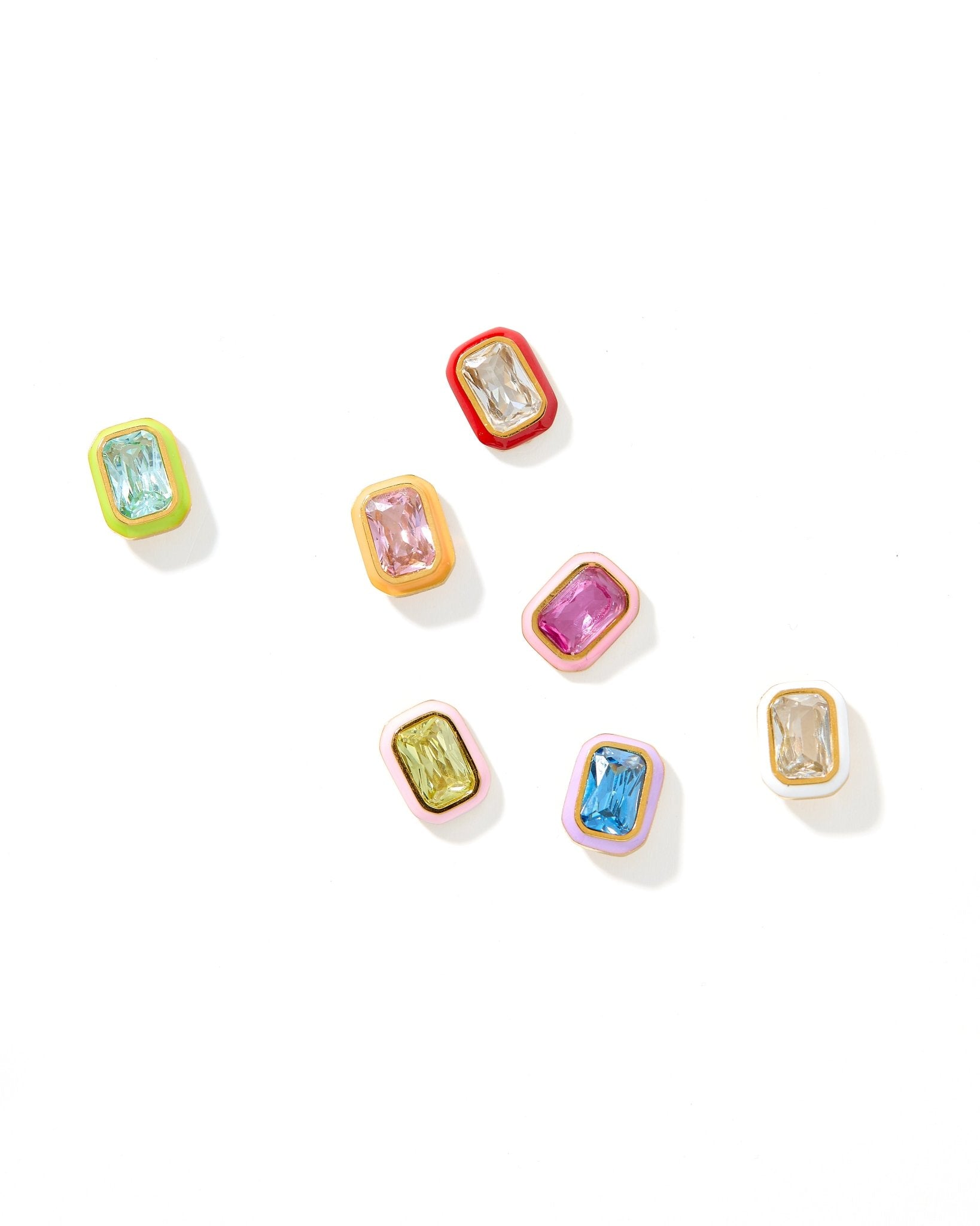 Screwback Stud Earrings - Whitney White Marshmallow - LINNY CO WholesaleStuds