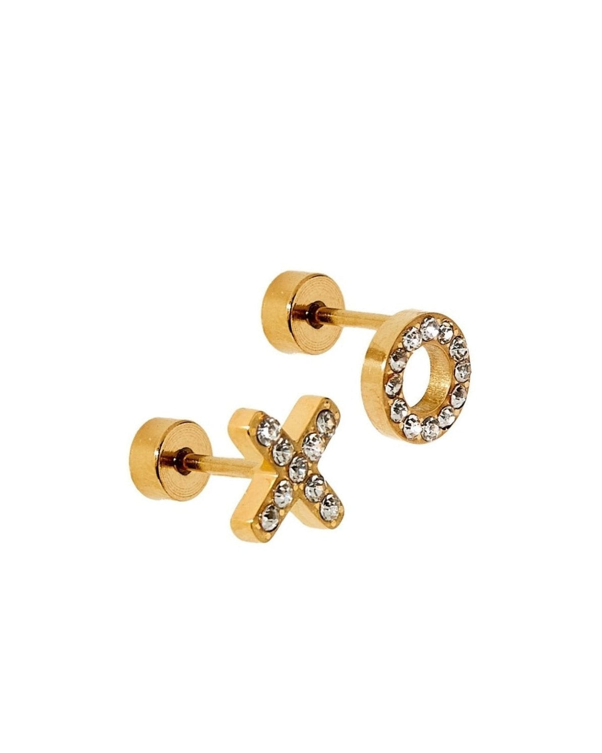 Screwback Stud Earrings - XO - LINNY CO WholesaleStuds