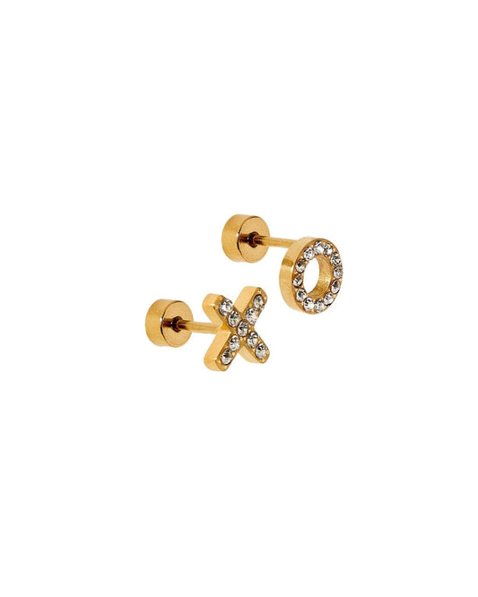 Screwback Stud Earrings - XO - LINNY CO WholesaleStuds
