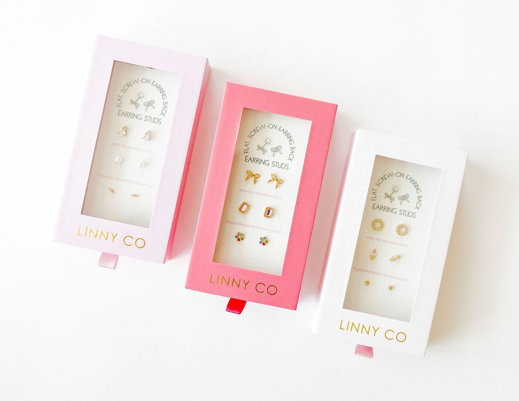 Screwback Stud Gift Set - The Darling Set - LINNY CO WholesaleStuds