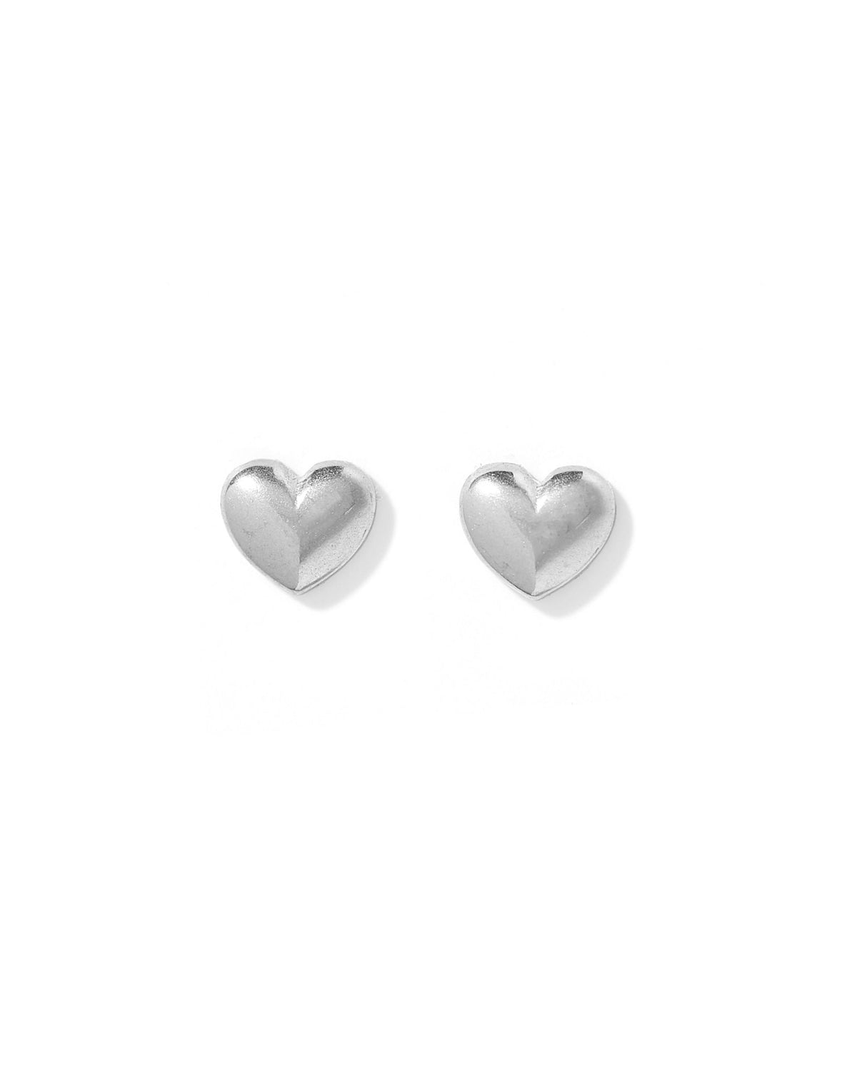 LINNY CO Hadley Silver screwback stud earrings for kids & little girls — hypoallergenic, waterproof stainless steel with secure screwback backs, detail.