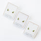 LINNY CO Noelle screwback stud earrings for kids & little girls — hypoallergenic, waterproof stainless steel with secure screwback backs, flat-lay styling.