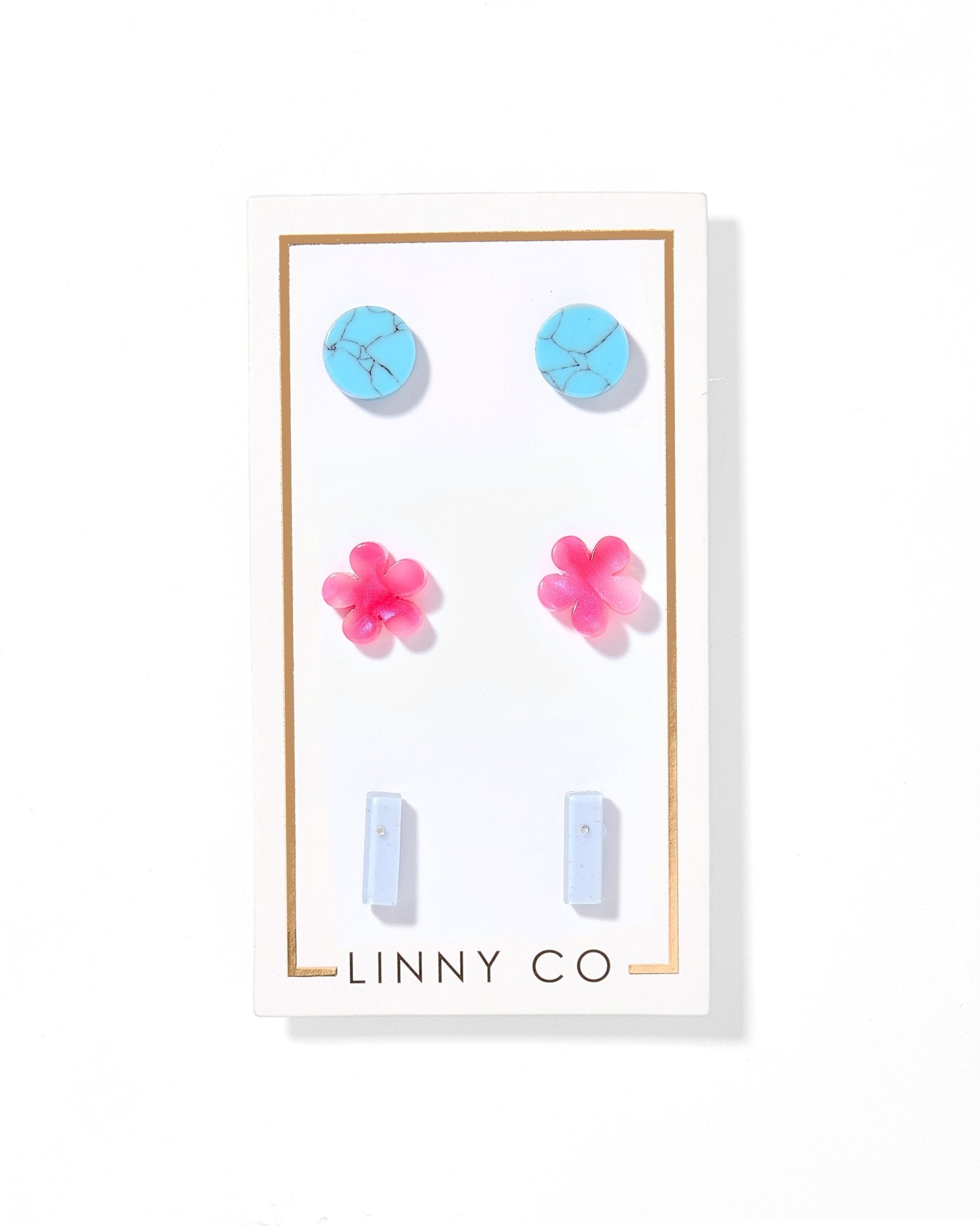 Stud Trio - Lollipop - LINNY CO WholesaleStud Trio