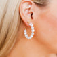 Tinsley Pearl Hoop Earrings - LINNY CO WholesaleMetals