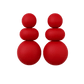 Valerie Statement Earrings - Red - LINNY CO WholesaleMetals