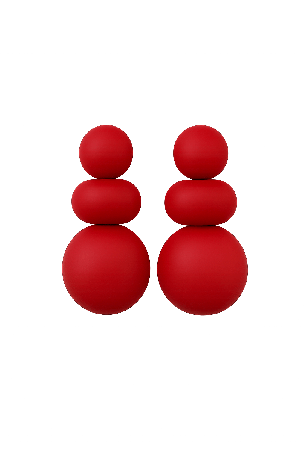Valerie Statement Earrings - Red - LINNY CO WholesaleMetals