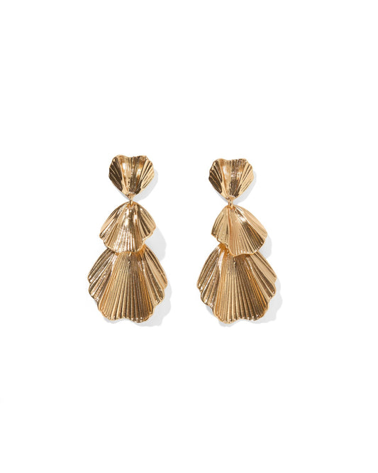 Wynn Statement Earrings Gold - LINNY CO Wholesale