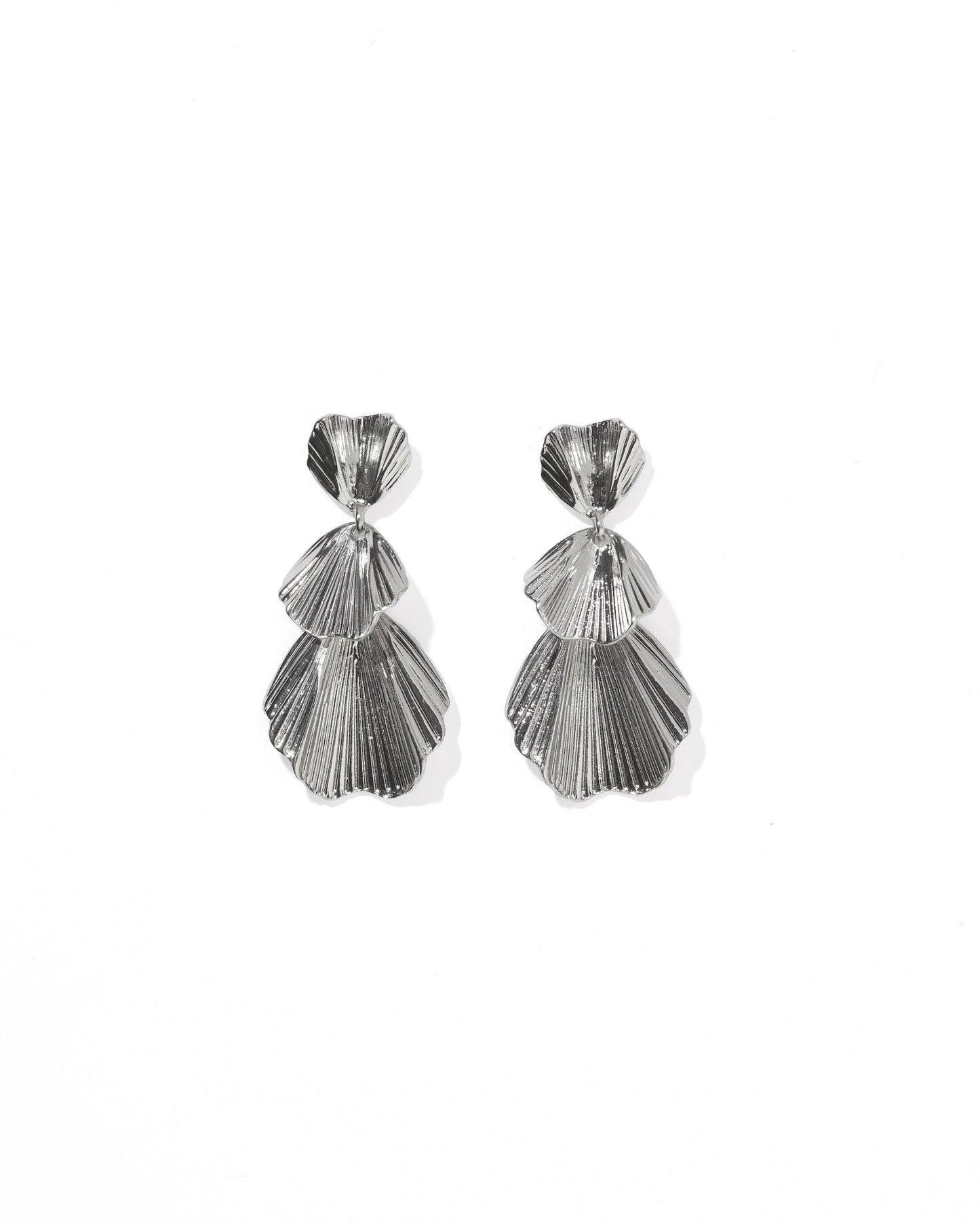 Wynn Statement Earrings Silver - LINNY CO Wholesale