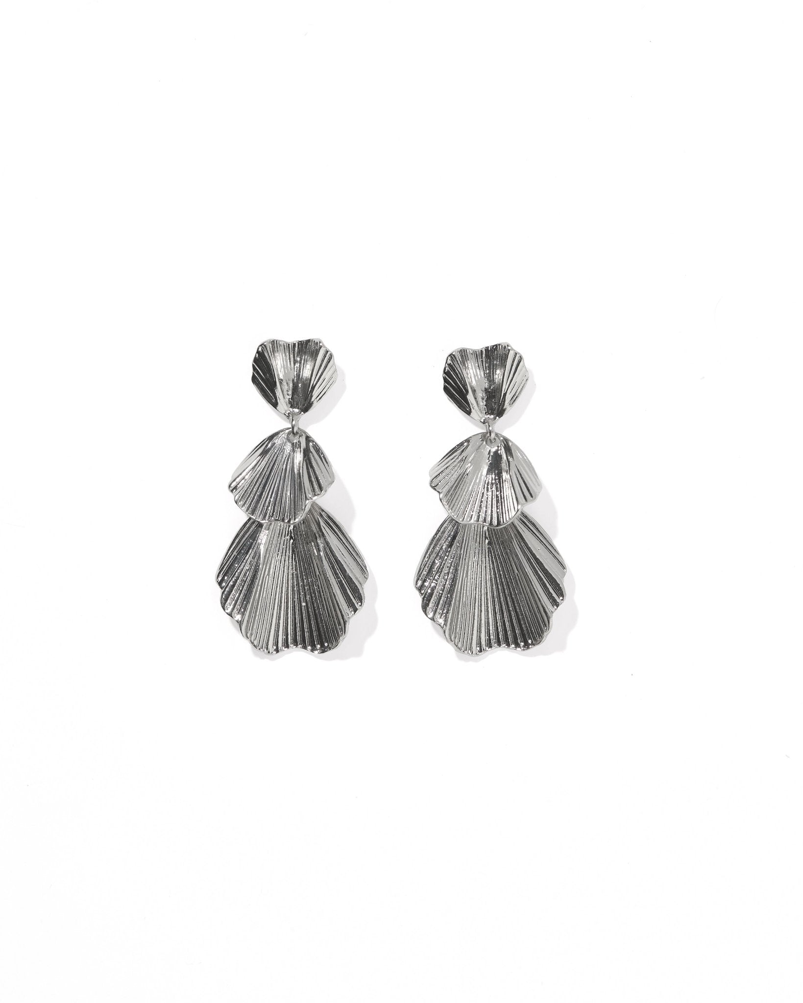 Wynn Statement Earrings Silver - LINNY CO Wholesale
