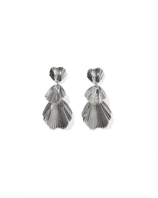Wynn Statement Earrings Silver - LINNY CO Wholesale