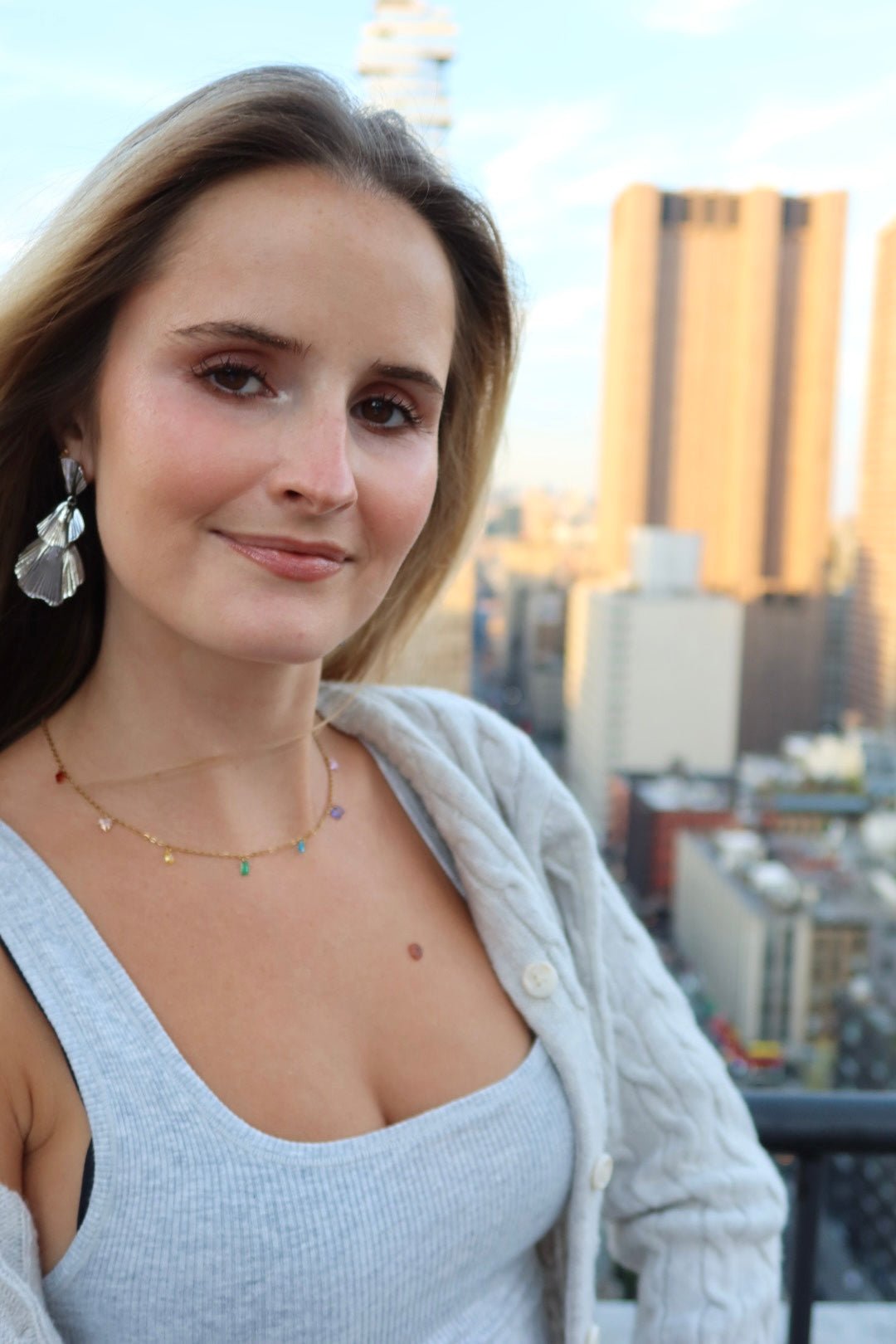 Wynn Statement Earrings Silver - LINNY CO Wholesale