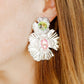 Zara Statement Earrings - Pink Silver - LINNY CO WholesaleMetals